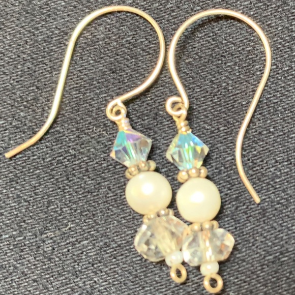 Freshwater Pearl, Crystal, and Sterling Jewelry Se - Picture 5 of 9